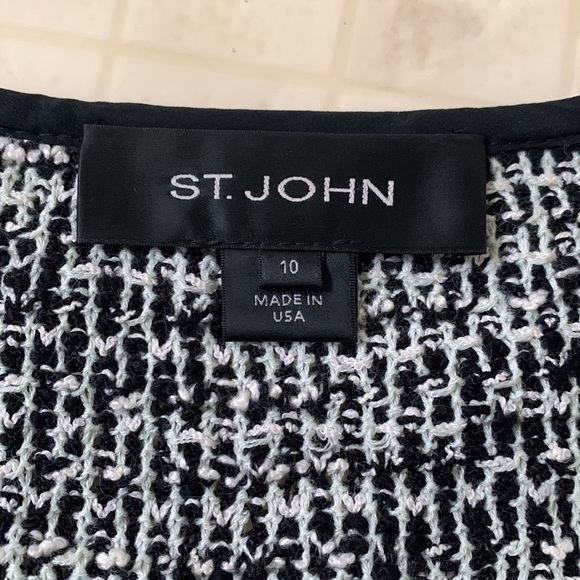 St John double breasted wool cardigan jacket women’s size 10 - Picture 3 of 8